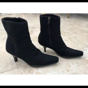 Prada Black Neoprene Booties.